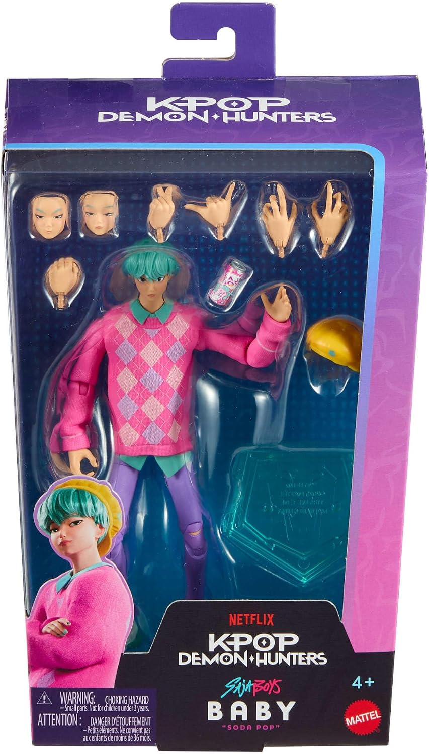 K-POP DEMON HUNTERS JRY35 SAJA BOYS BABY SODA POP FIGURE
