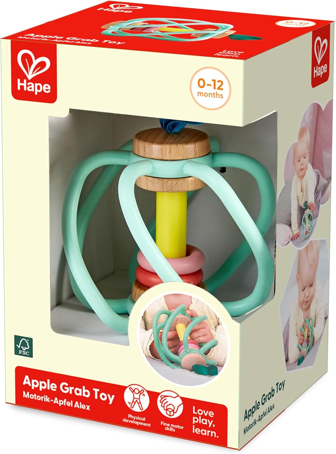 HAPE E8500 APPLE GRAB TOY
