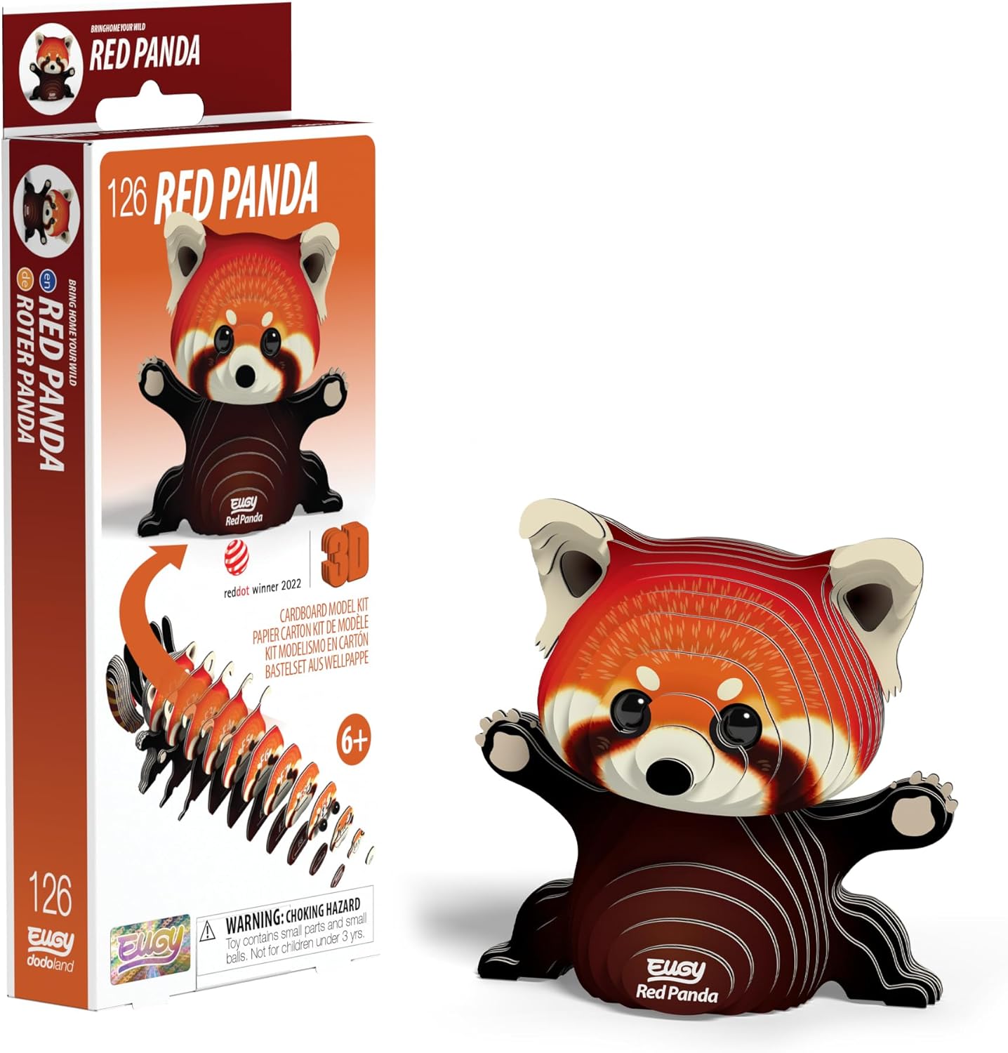 EUGY D5094 RED PANDA 3D CARDBOARD MODEL KIT