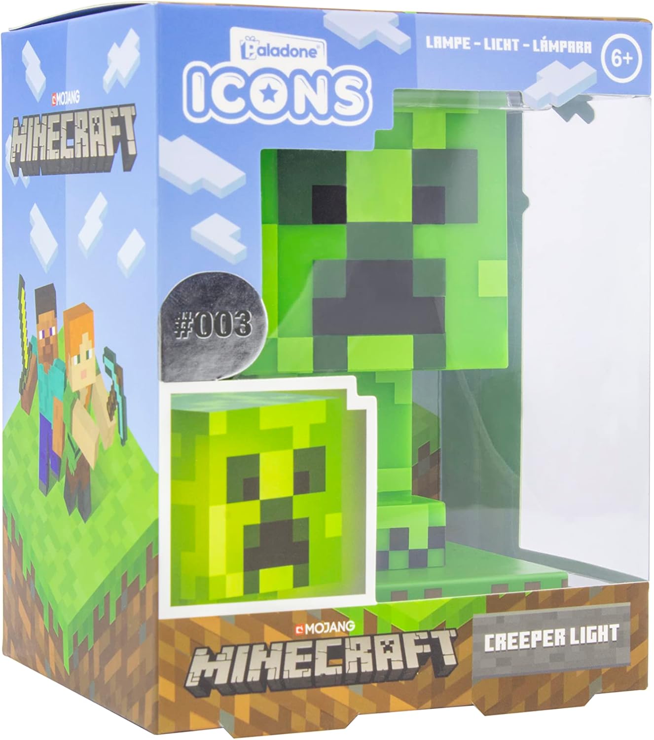 PALADONE 6593 MINECRAFT CREEPER ICON LIGHT 003