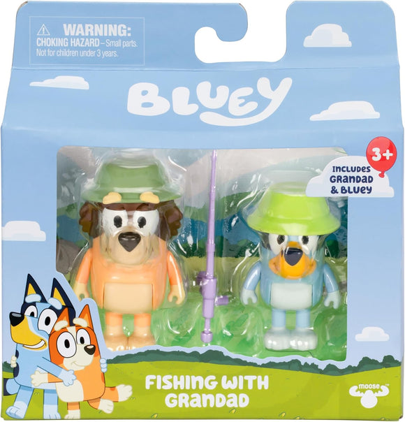 BLUEY 17650 FISHING WITH GRANDPA 2 FIGURE PACK