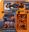 1 BURAGO 38451N FORMULA RACING MCLAREN 4# NORRIS MCL38 PIT PASS DIORAMA PLAYSET