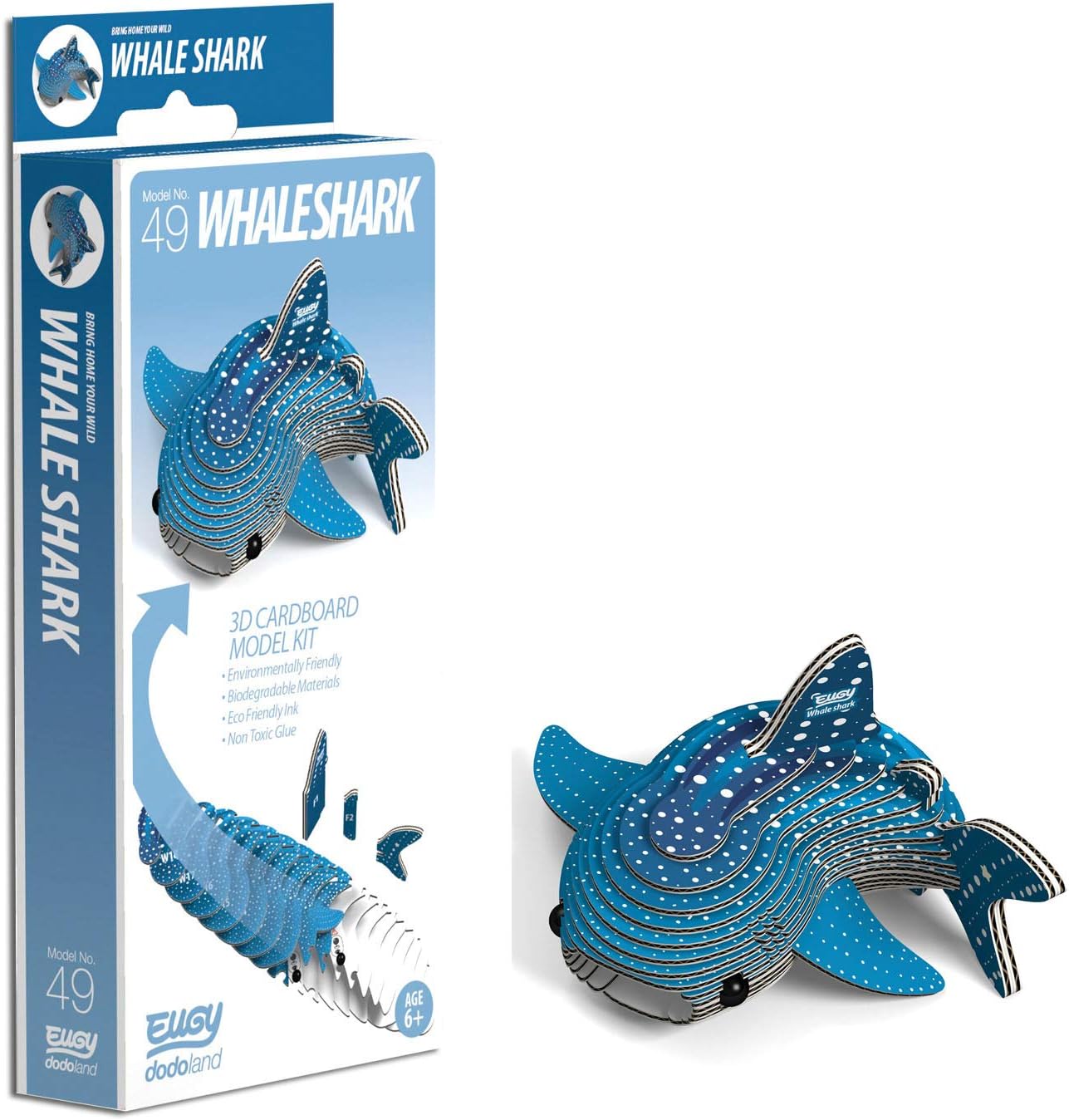 EUGY D5025 WHALE SHARK 3D CARDBOARD MODEL KIT