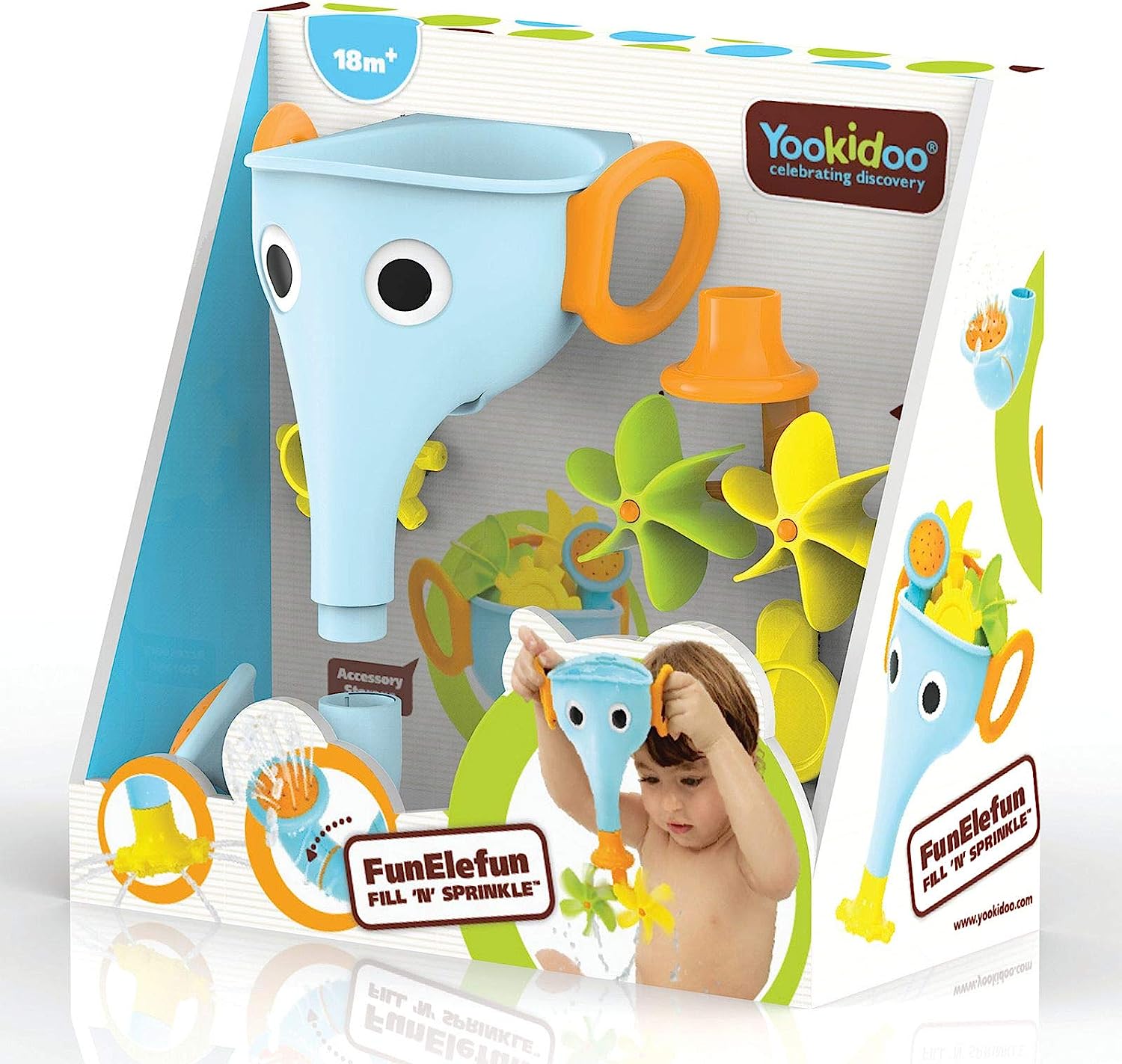 YOOKIDOO 40205 FUNELEFUN FILL N SPRINKLE BATH TOY