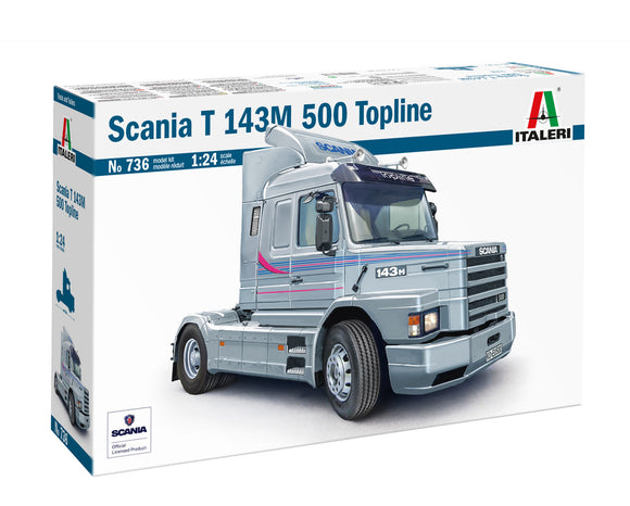 ITALERI 736 SCANIA T 143 500 TOPLINE Model Kit 1/24 SCALE