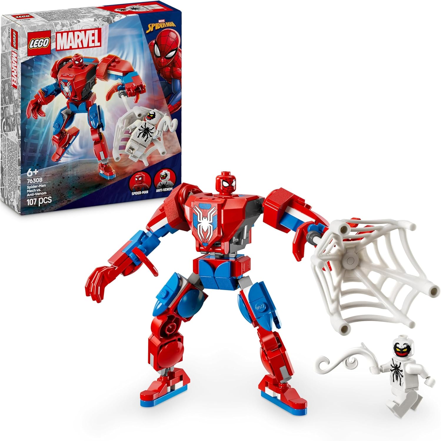 LEGO 76308 MARVEL SPIDER-MAN MECH VS. ANTI-VENOM