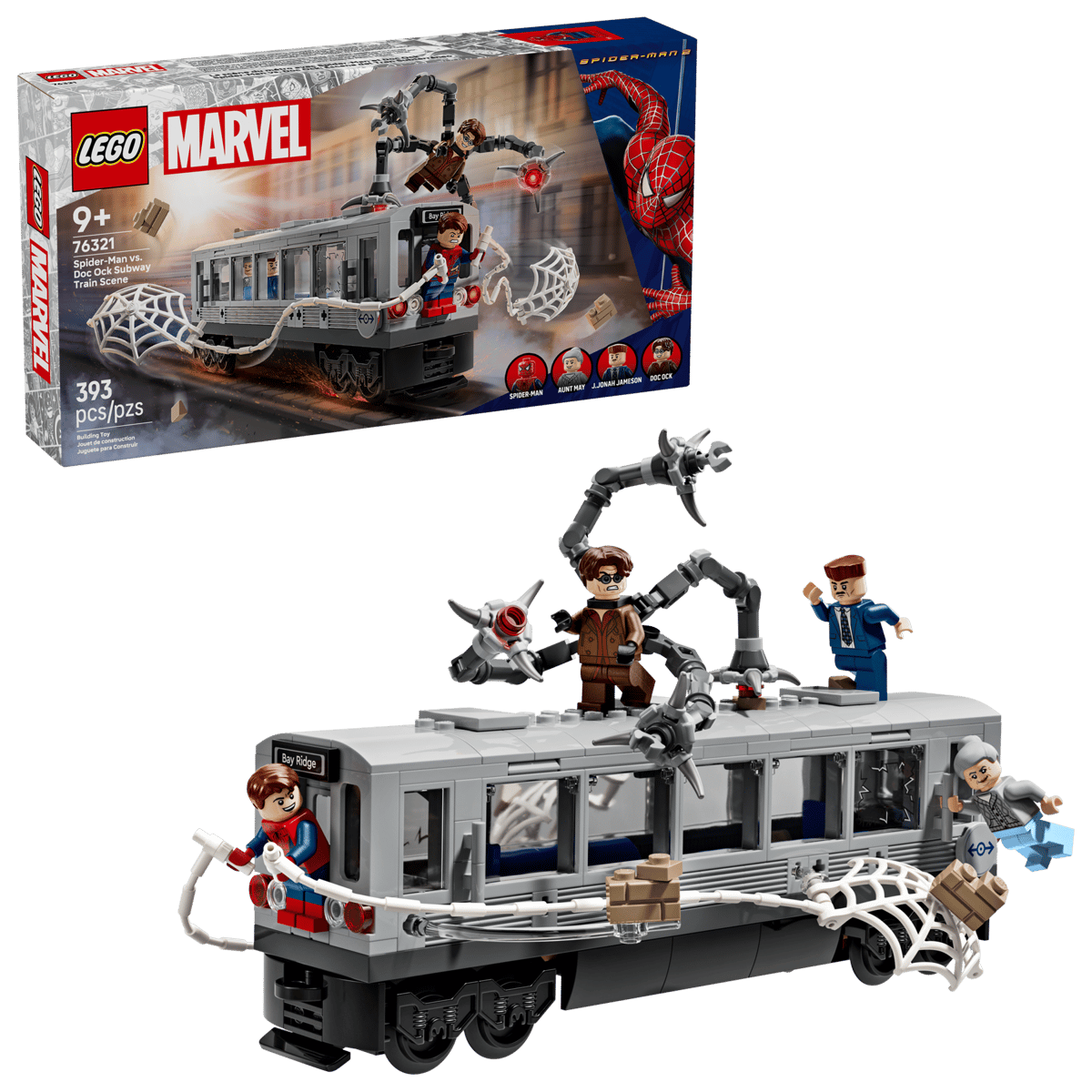 LEGO 76321 MARVEL SPIDER-MAN VS. DOC OCK SUBWAY TRAIN SCENE