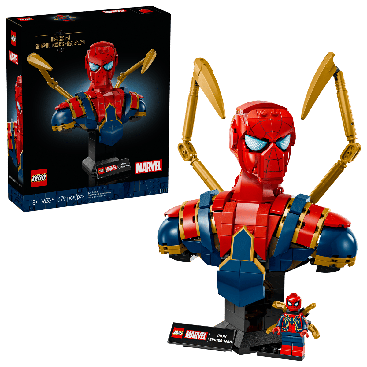 LEGO 76326 MARVEL IRON SPIDER-MAN BUST