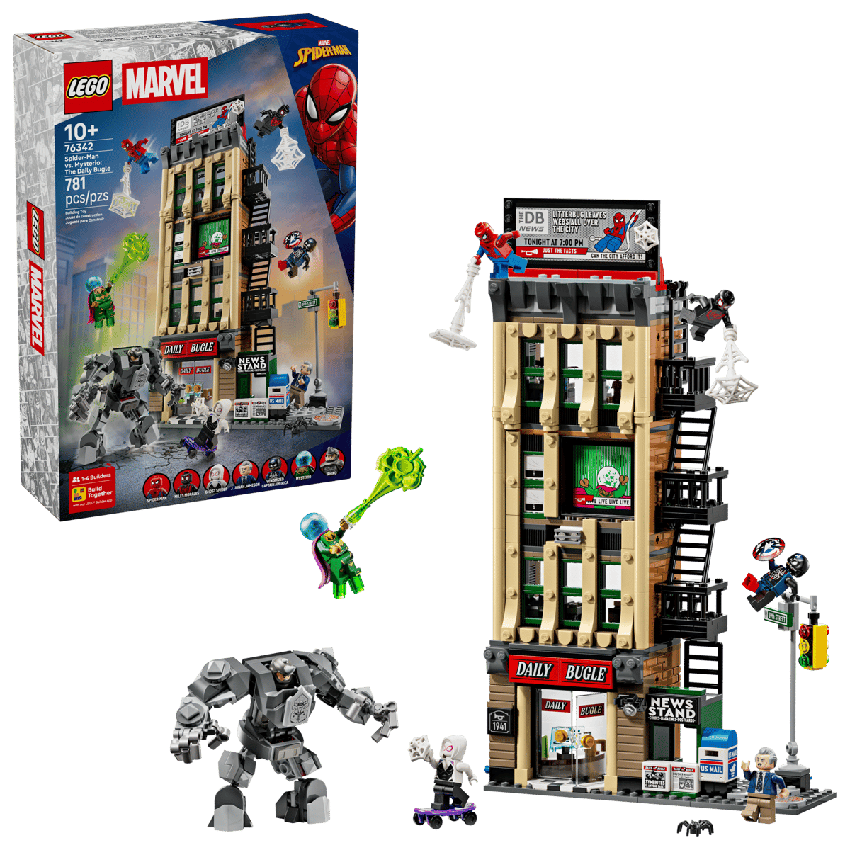 LEGO 76342 MARVEL SPIDERMAN VS. MYSTERIO: THE DAILY BUGLE