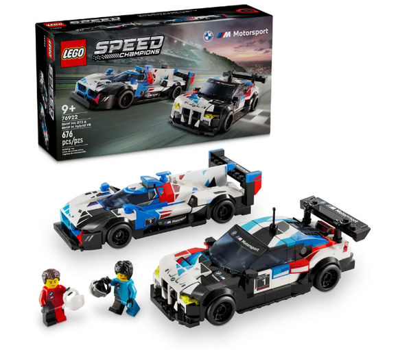 LEGO 76922 SPEED CHAMPIONS BMW M4 GT3 & BMW M HYBRID RACE CARS