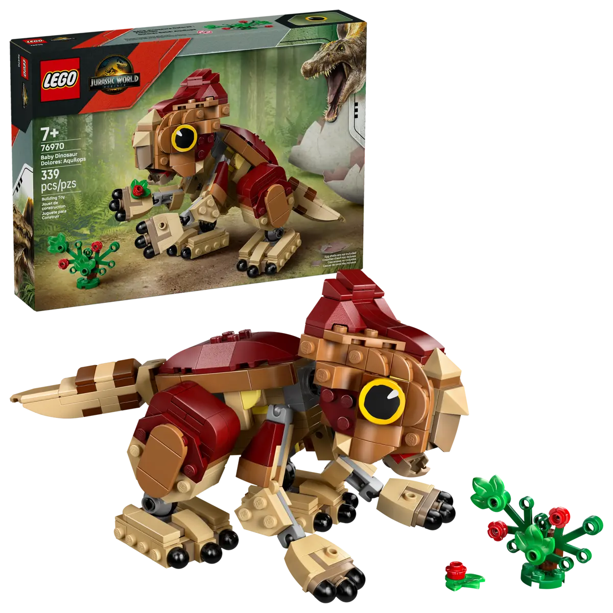 LEGO 76970 JURASSIC WORLD REBIRTH BABY DINOSAUR DOLORES: AQUILOPS