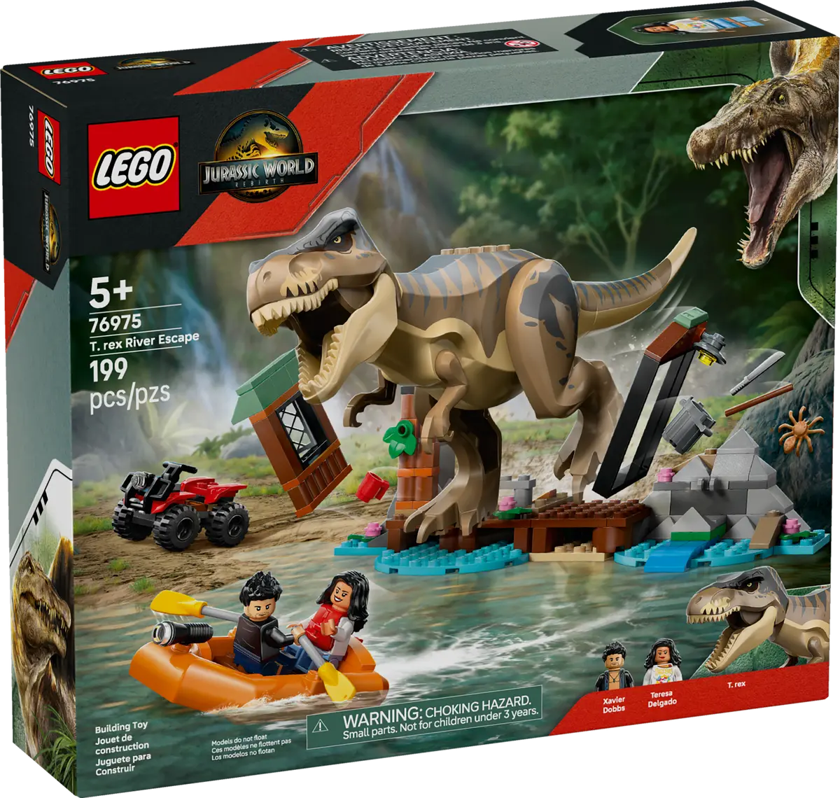 LEGO 76975 JURASSIC WORLD REBIRTH T.REX RIVER ESCAPE