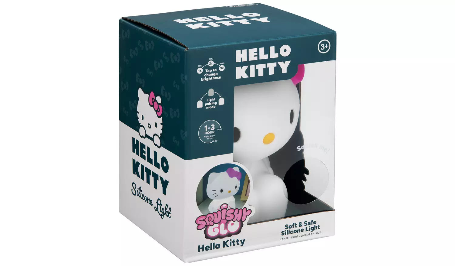 PALADONE 13694 HELLO KITTY SQUISHY GLO RECHARGABLE SILICONE LIGHT
