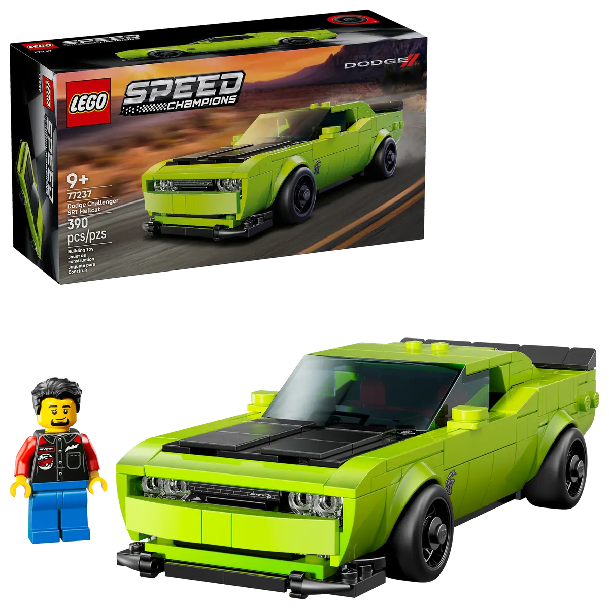 LEGO 77237 SPEED CHAMPIONS DODGE CHALLENGER SRT HELLCAT SPORTS CAR