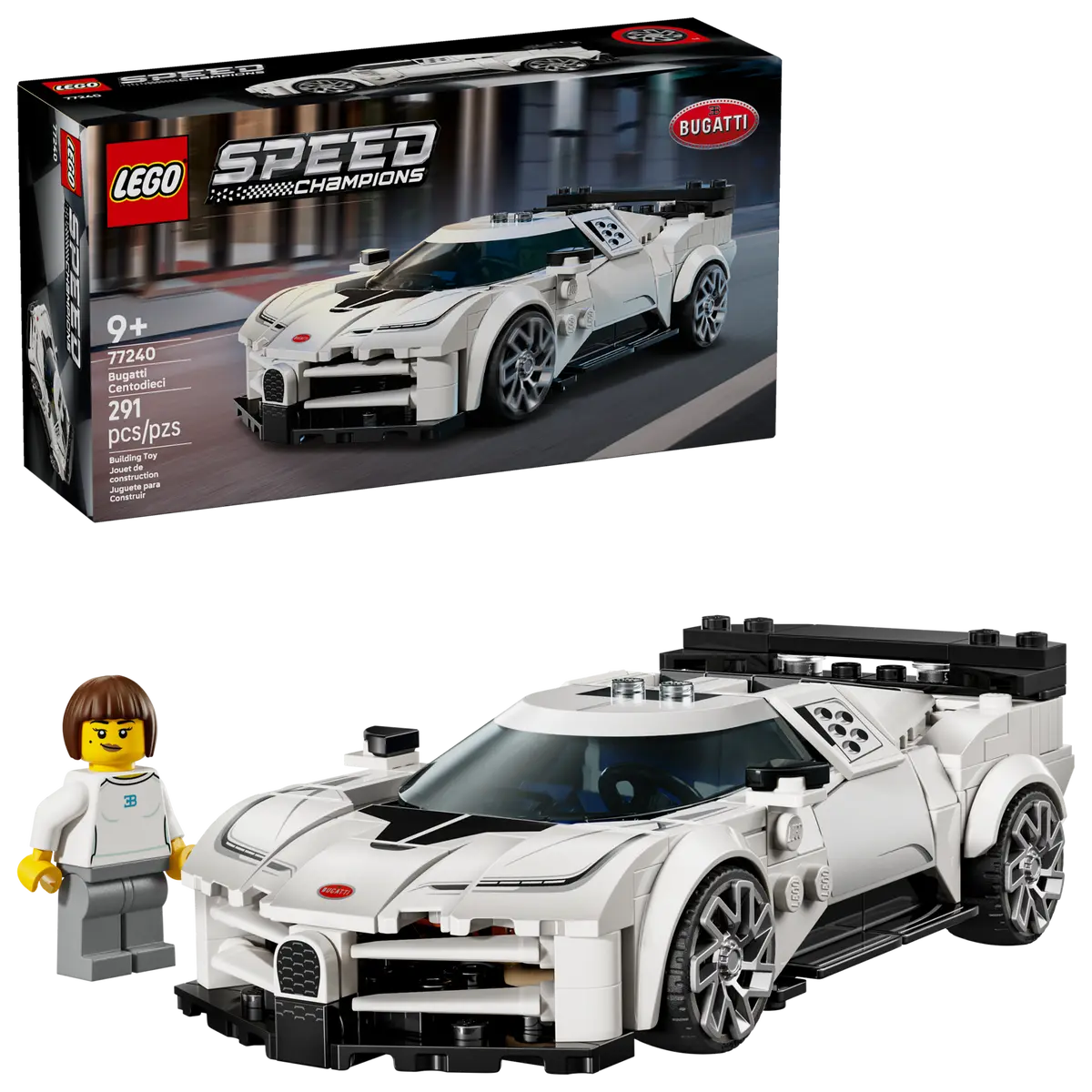 LEGO 77240 SPEED CHAMPIONS BUGATTI CENTODIECI HYPER SPORTS CAR