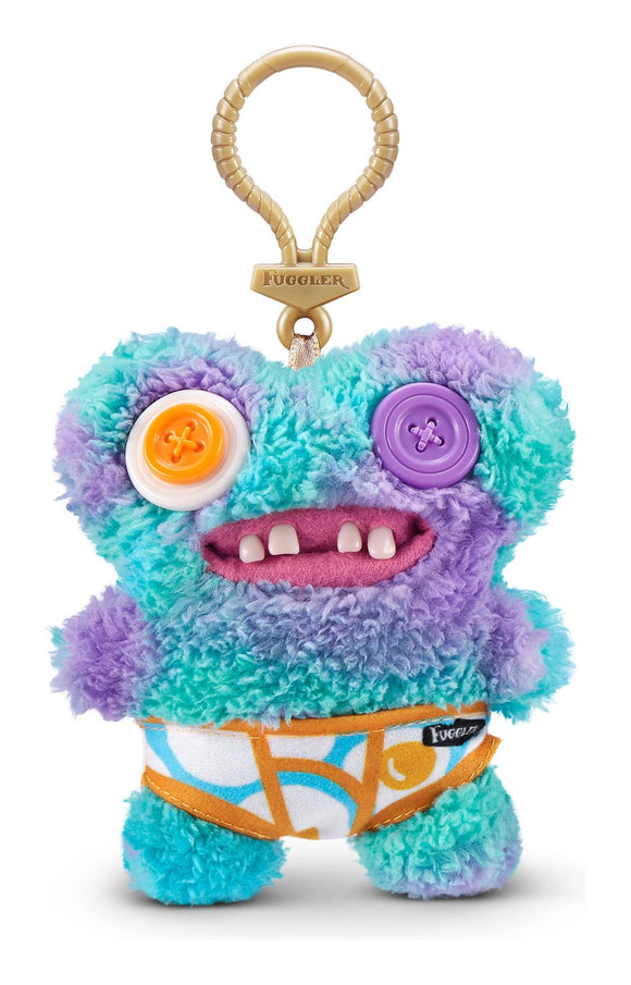 FUGGLER 15705G GAPTOOTH MCGOO BLUE MULTI COLOURED KEYRING