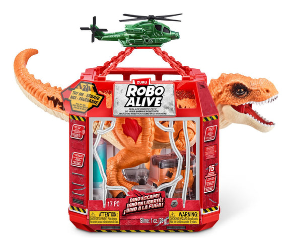 ZURU ROBO ALIVE 71127 DINO ESCAPE DINOSAUR AND HELICOPTER SERIES 1
