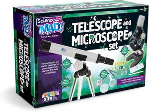 SCIENCE MAD TELESCOPE & MICROSCOPE SET