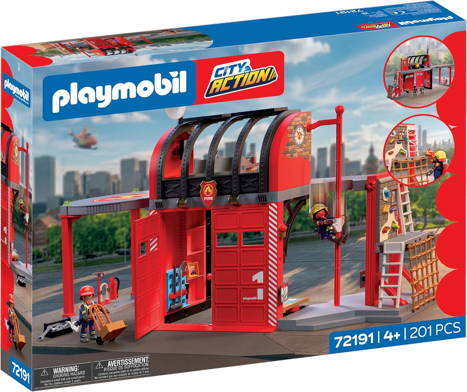 PLAYMOBIL 72191 CITY ACTION LARGE FIRE STATION