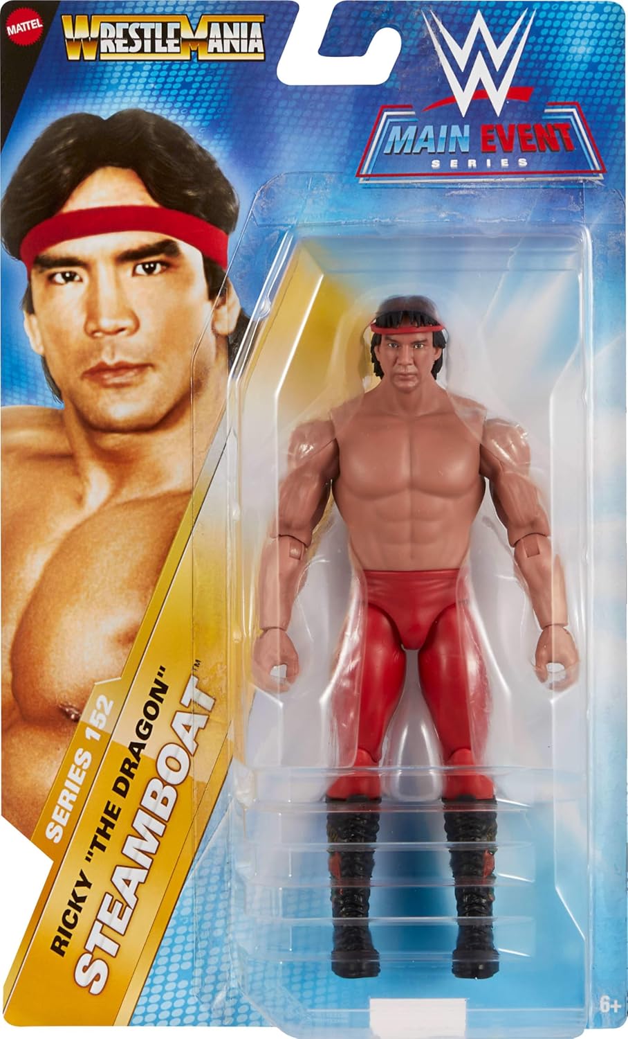 WWE JCV36 RICKY THE DRAGON STEAMBOAT ACTION FIGURE