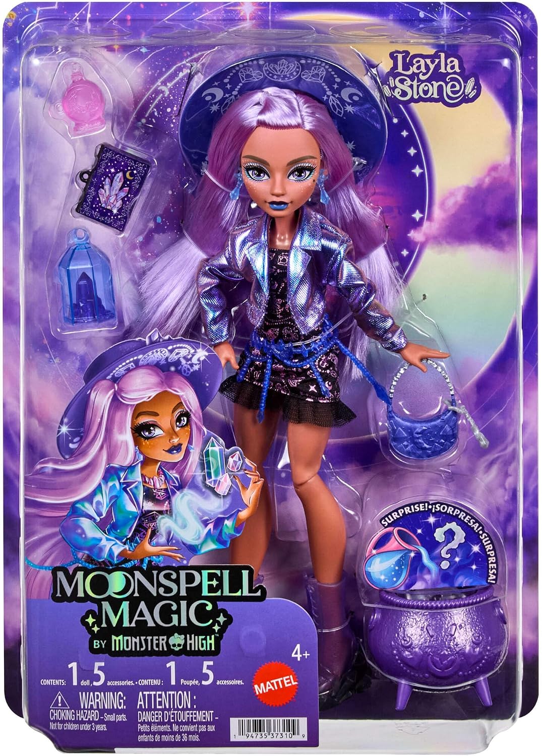 MOONSPELL MAGIC JMB90 LAYLA STONE DOLL BY MONSTER HIGH