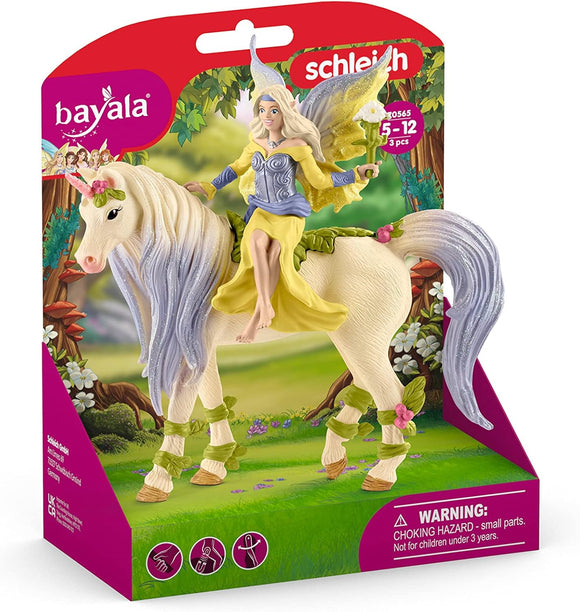 SCHLEICH 70565 BAYALA FAIRY SERA WITH BLOSSOM UNICORN