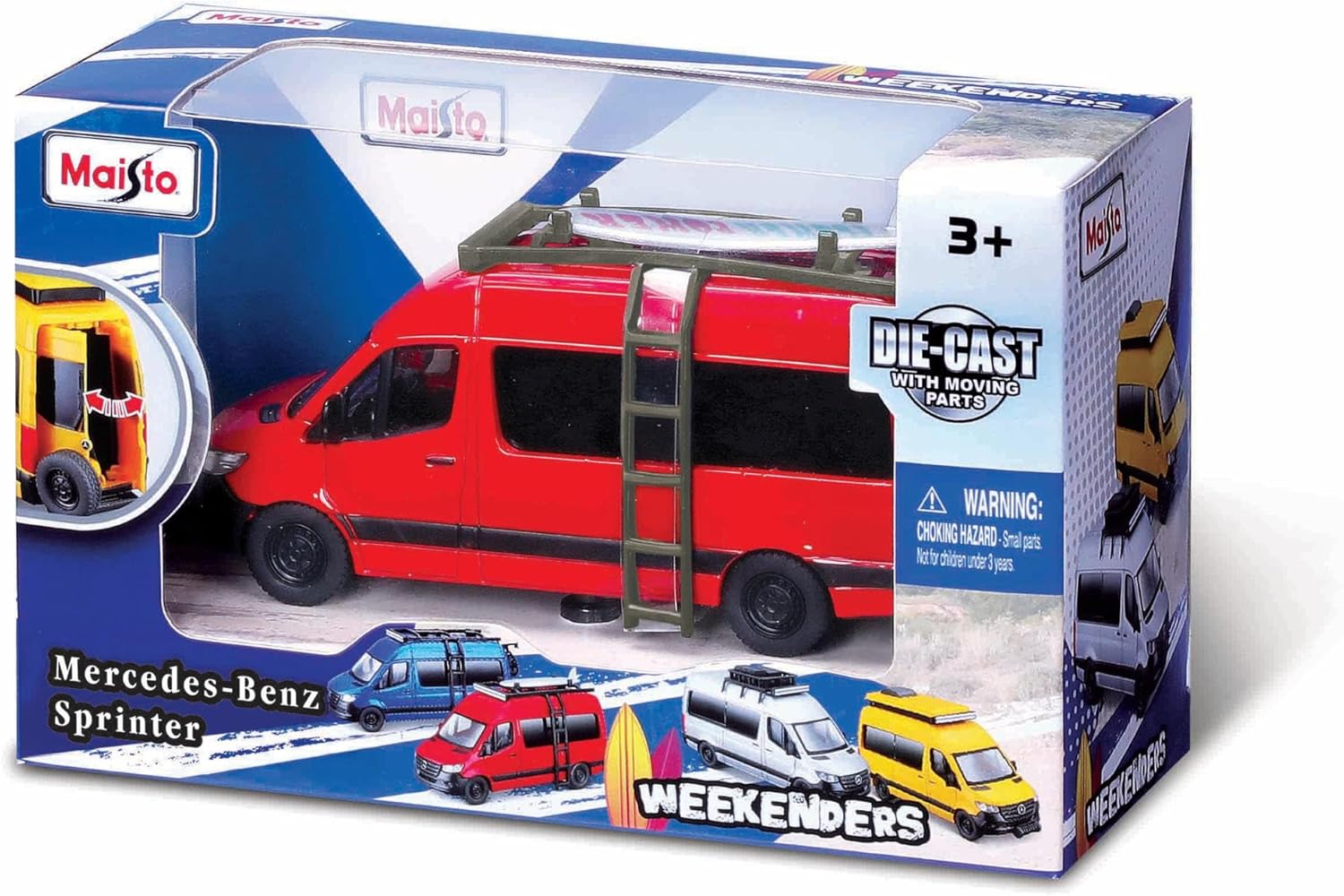 MAISTO 21236 MERCEDES-BENZ SPRINTER WEEKENDERS (ASSORTED DESIGNS)
