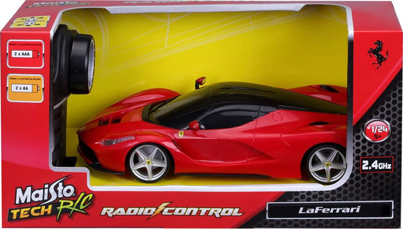 MAISTO 81530 TECH R/C LAFERRARI RADIO CONTROL CAR 1/24TH SCALE