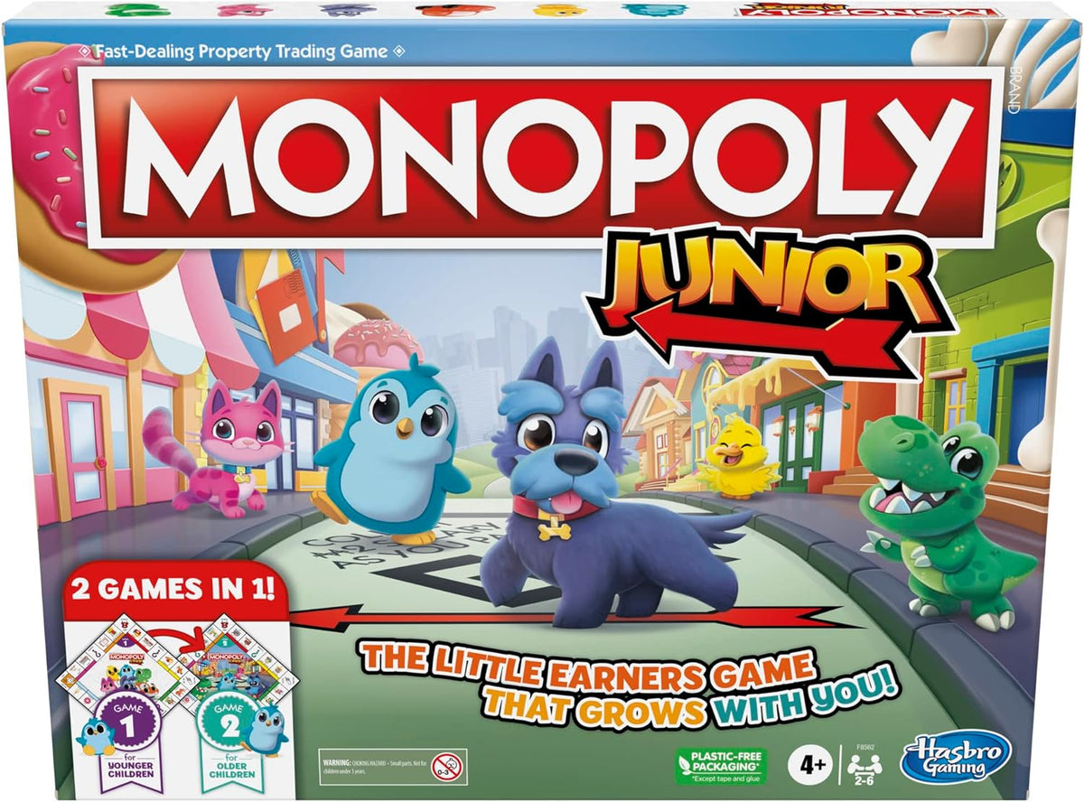 HASBRO F8562 MONOPOLY JUNIOR 2 IN 1 BOARD GAME – Youngsters World