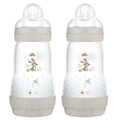 MAM Easy Start Anti Colic Bottle 2m+ 2 Pack- Grey