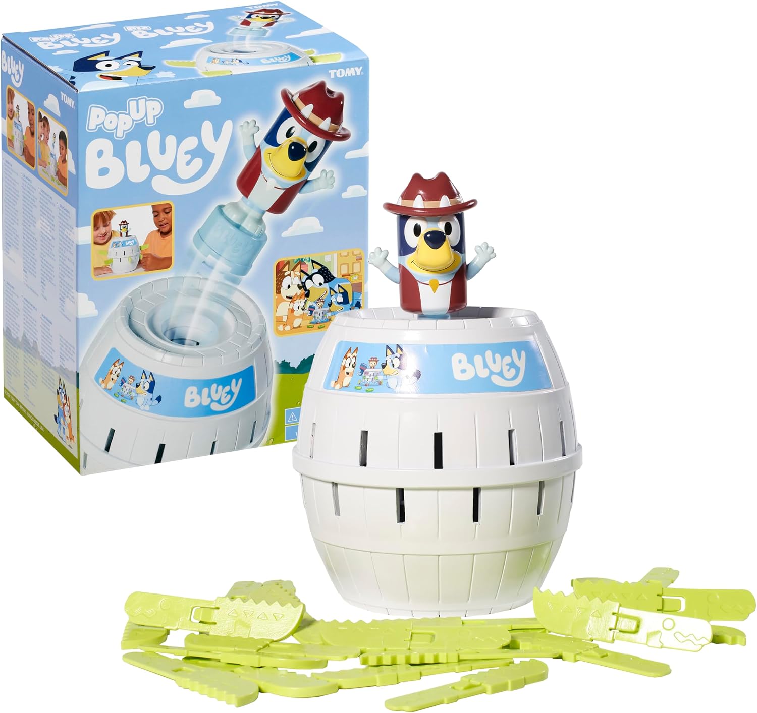 TOMY 73659 POP UP BLUEY GAME