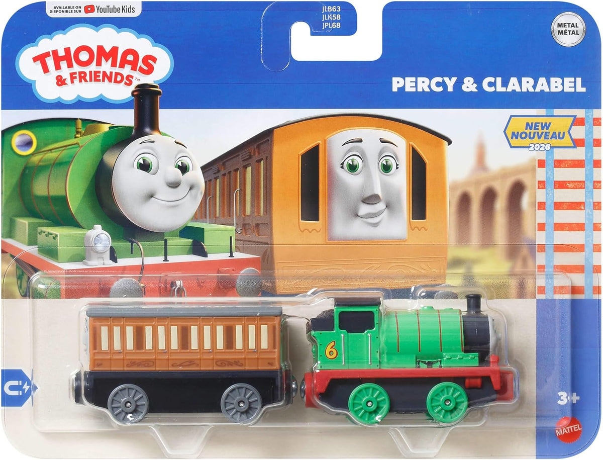 THOMAS & FRIENDS JLB71 DELUXE PERCY & CLARABEL METAL ENGINE (2026)