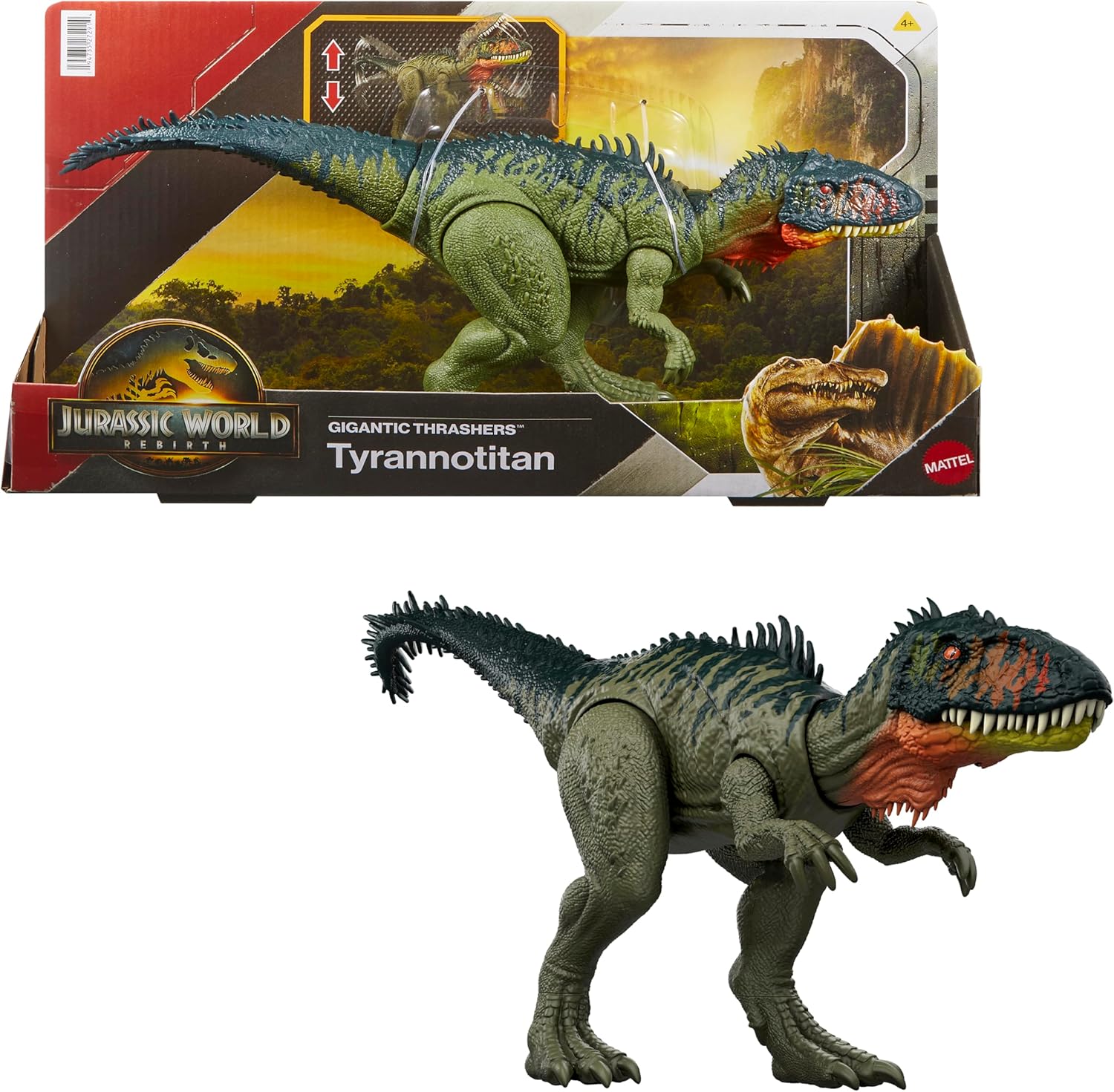 JURASSIC WORLD REBIRTH JCL75 GIGANTIC THRASHERS TYRANNOTITAN