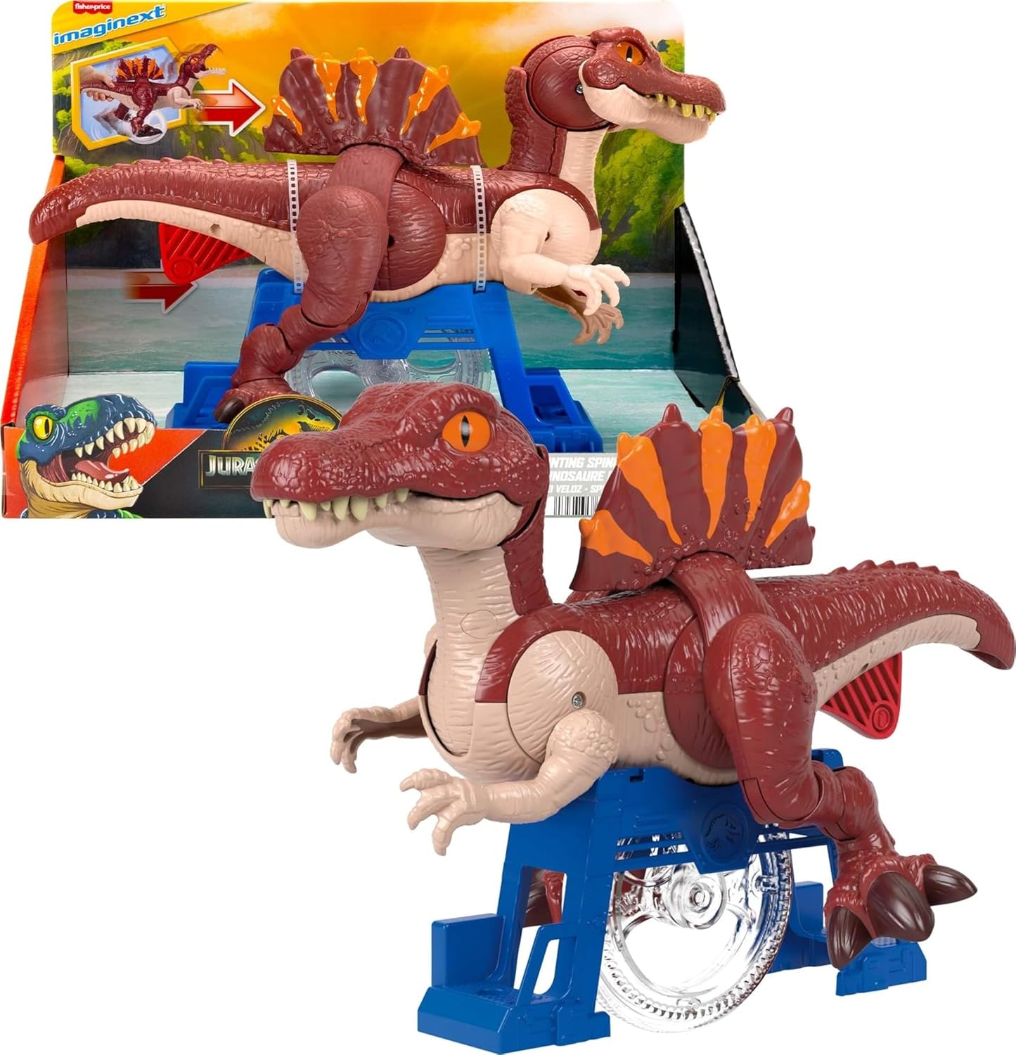 ** HALF PRICE ** IMAGINEXT JURASSIC WORLD JFR24 SPRINTING SPINOSAURUS