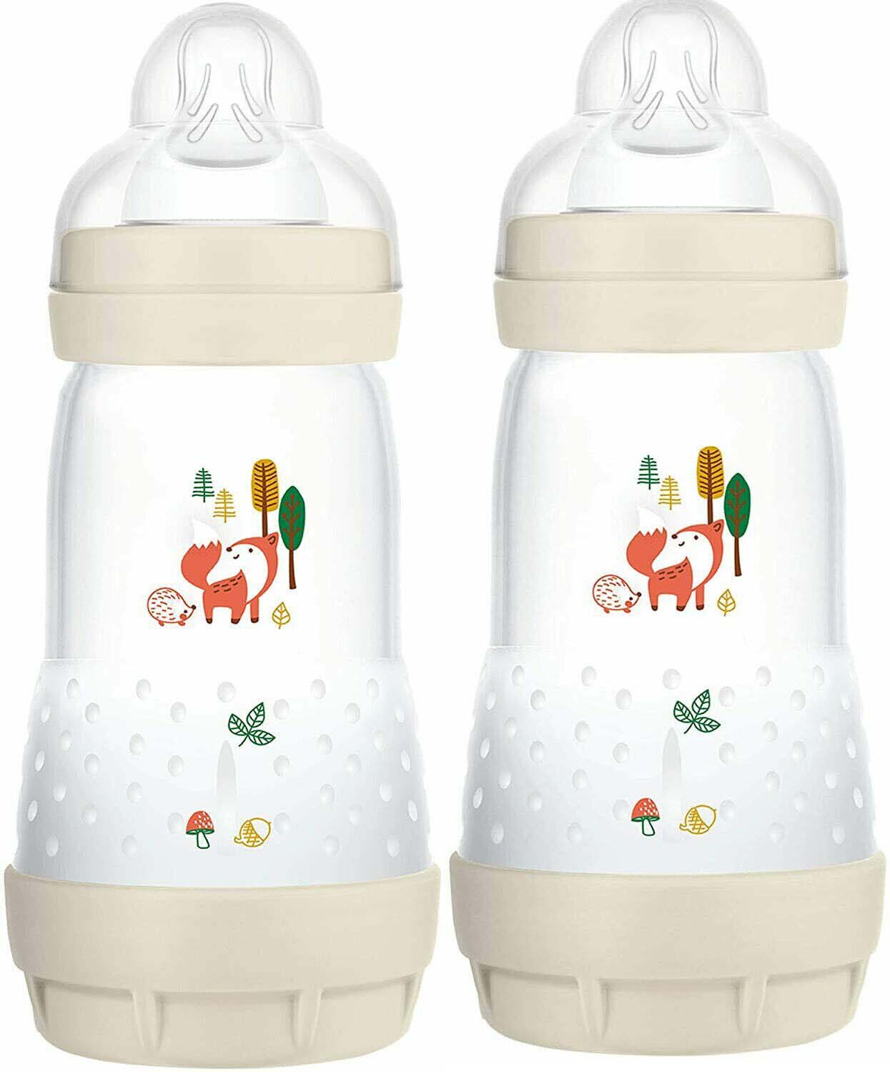 MAM Easy Start Anti Colic Bottle 2m+ 2 Pack- Cream