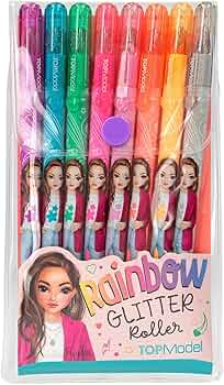 TOP MODEL 0412192 RAINBOW GLITTER ROLLER PENS
