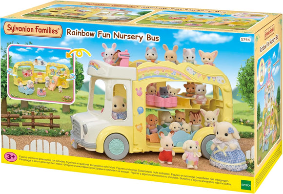 SYLVANIAN 5744 RAINBOW FUN NURSERY BUS