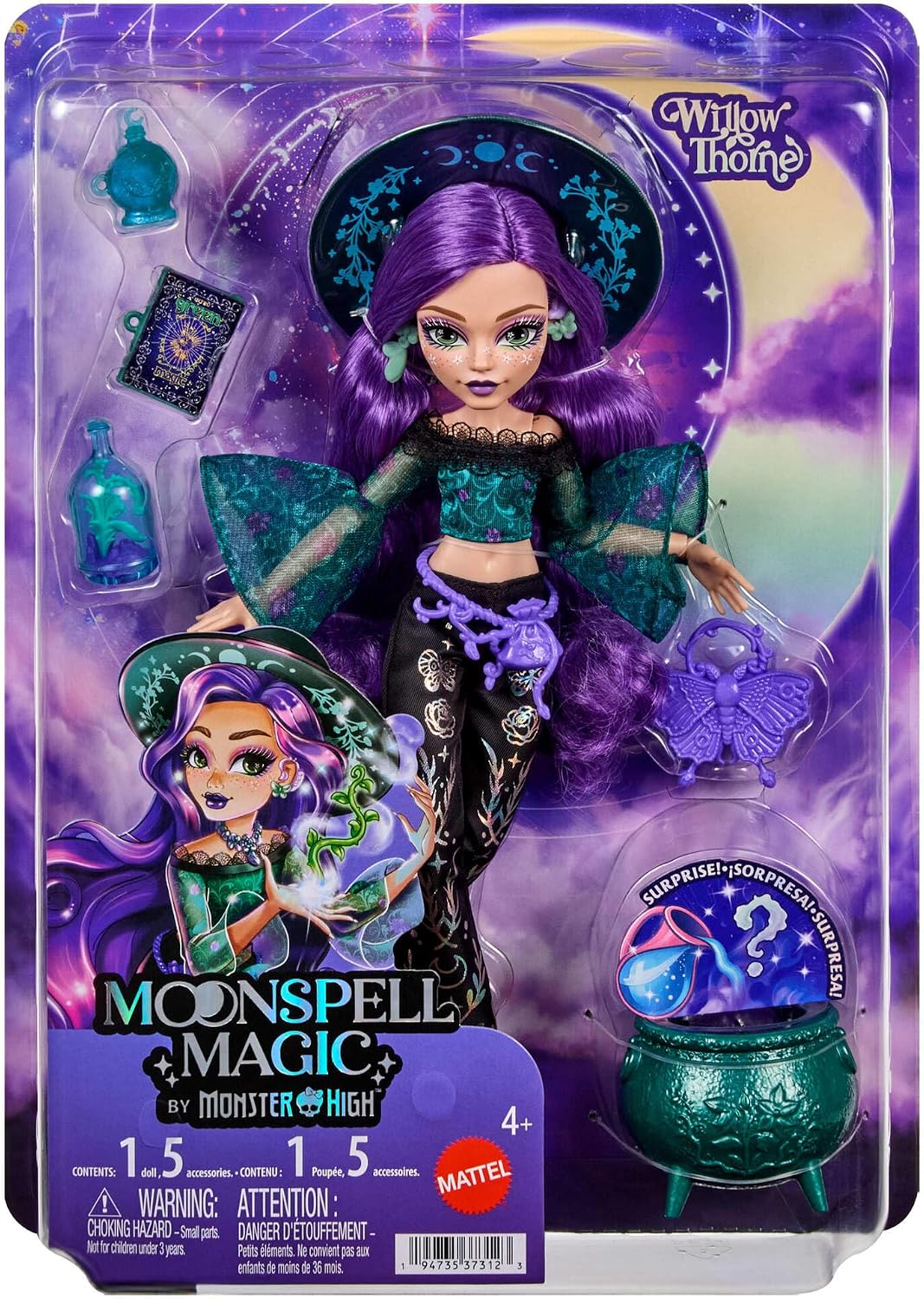 MOONSPELL MAGIC JMB92 WILLOW THORNE DOLL BY MONSTER HIGH