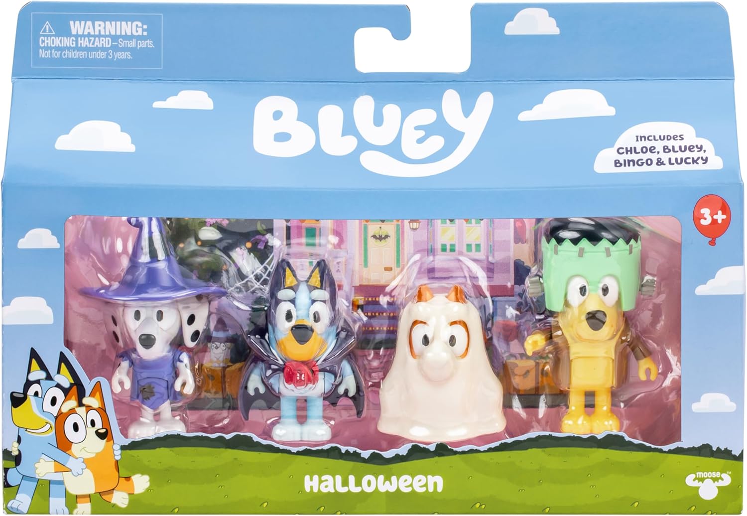 BLUEY 17655 HALLOWEEN 4 FIGURE PACK