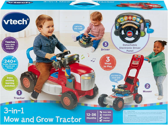 VTECH 576503 3 IN 1 MOW AND GROW TRACTOR