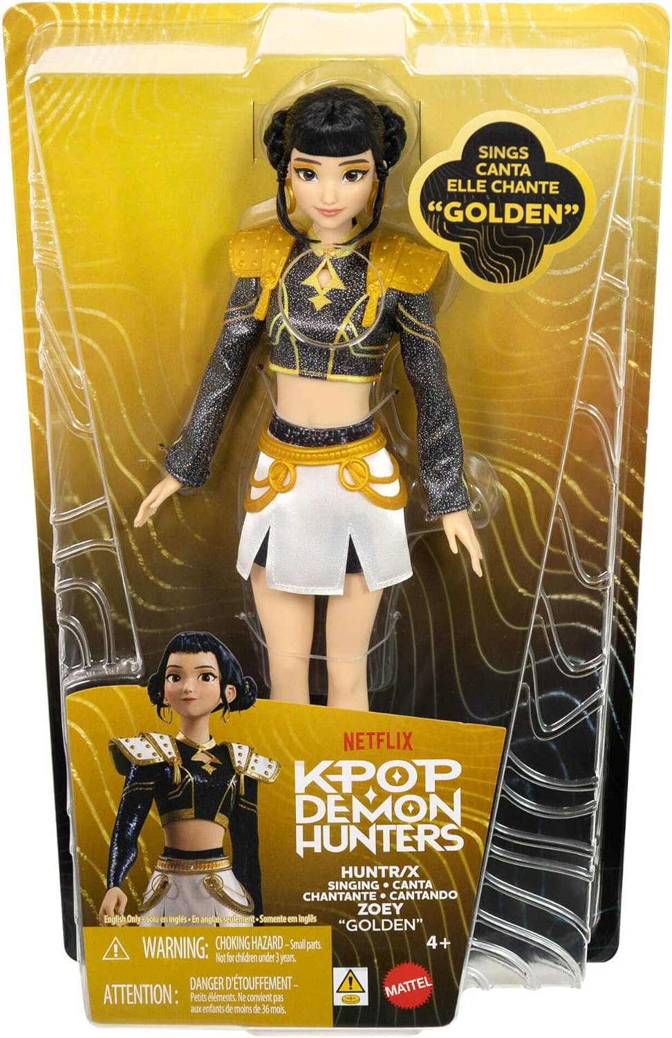 K-POP DEMON HUNTERS JRN42 HUNTR/X ZOEY SINGING "GOLDEN" DOLL