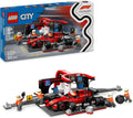 LEGO CITY 60443 CITY F1 PIT STOP AND PIT CREW WITH FERRARI CAR