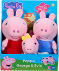 PEPPA PIG 08423 PEPPA GEORGE AND EVIE PLUSH TOY SET