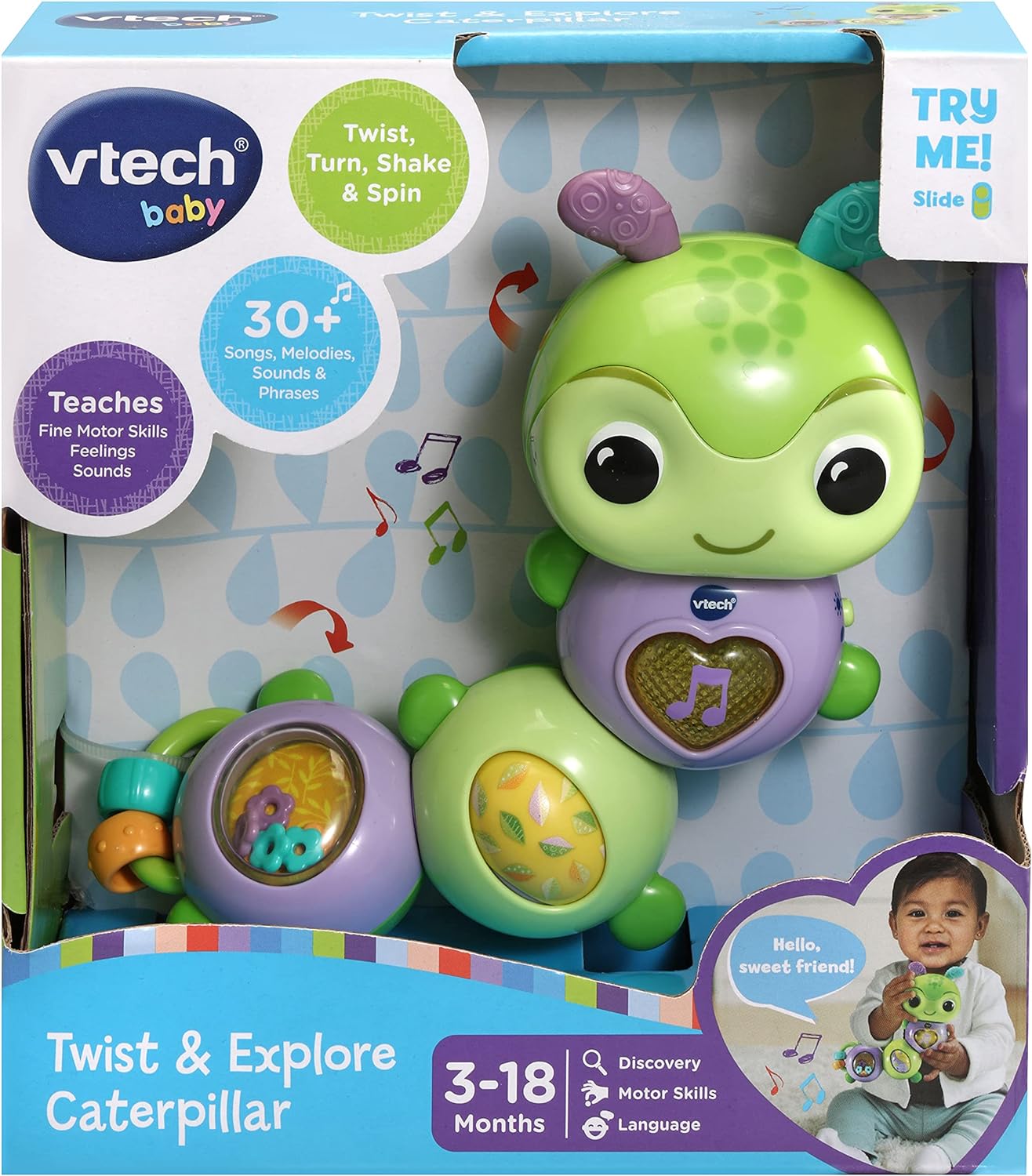 VTECH BABY 536403 TWIST & EXPLORE CATERPILLAR