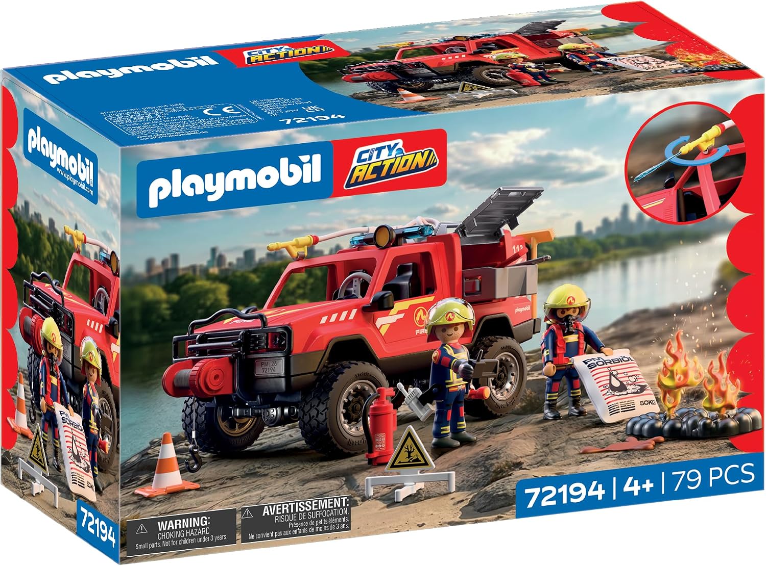 PLAYMOBIL 72194 CITY ACTION FIRE PICK UP TRUCK