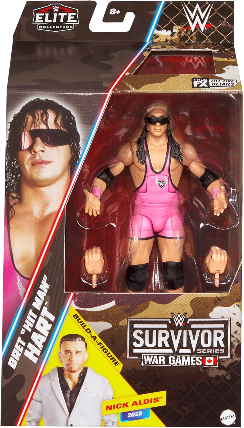 WWE JCJ62 BRET "HIT MAN" HART SURVIVOR SERIES ACTION FIGURE