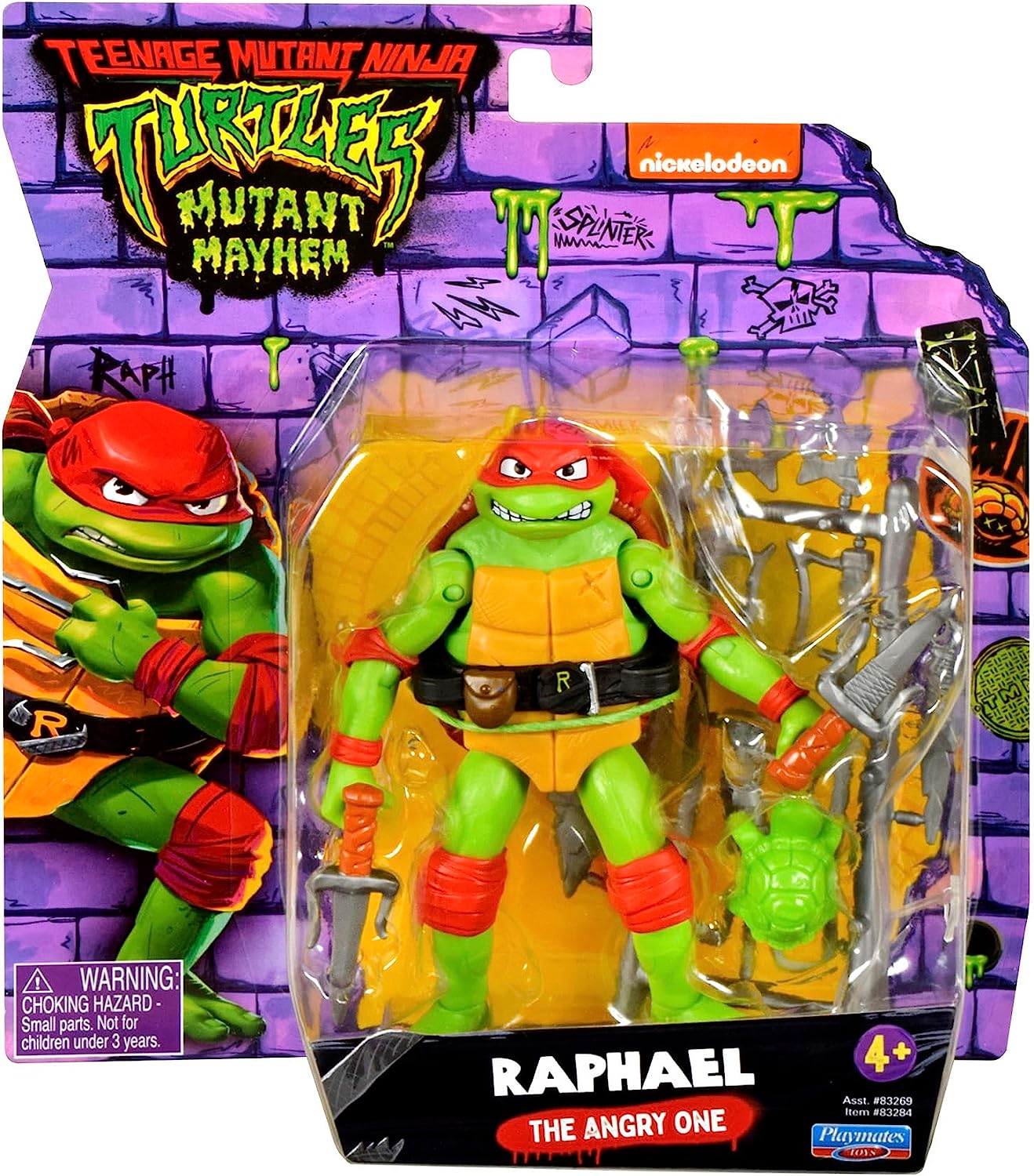 ** HALF PRICE ** TEENAGE MUTANT NINJA TURTLES MUTANT MAYHEM 83284 RAPHAEL THE ANGRY ONE