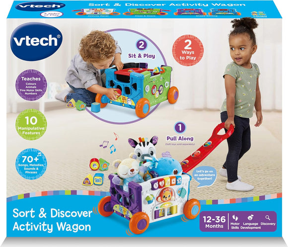 VTECH 568503 SORT & DISCOVER ACTIVITY WAGON