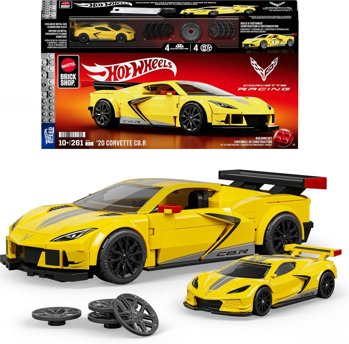 HOT WHEELS JFR19 BRICK SHOP '20 CORVETTE C8.R