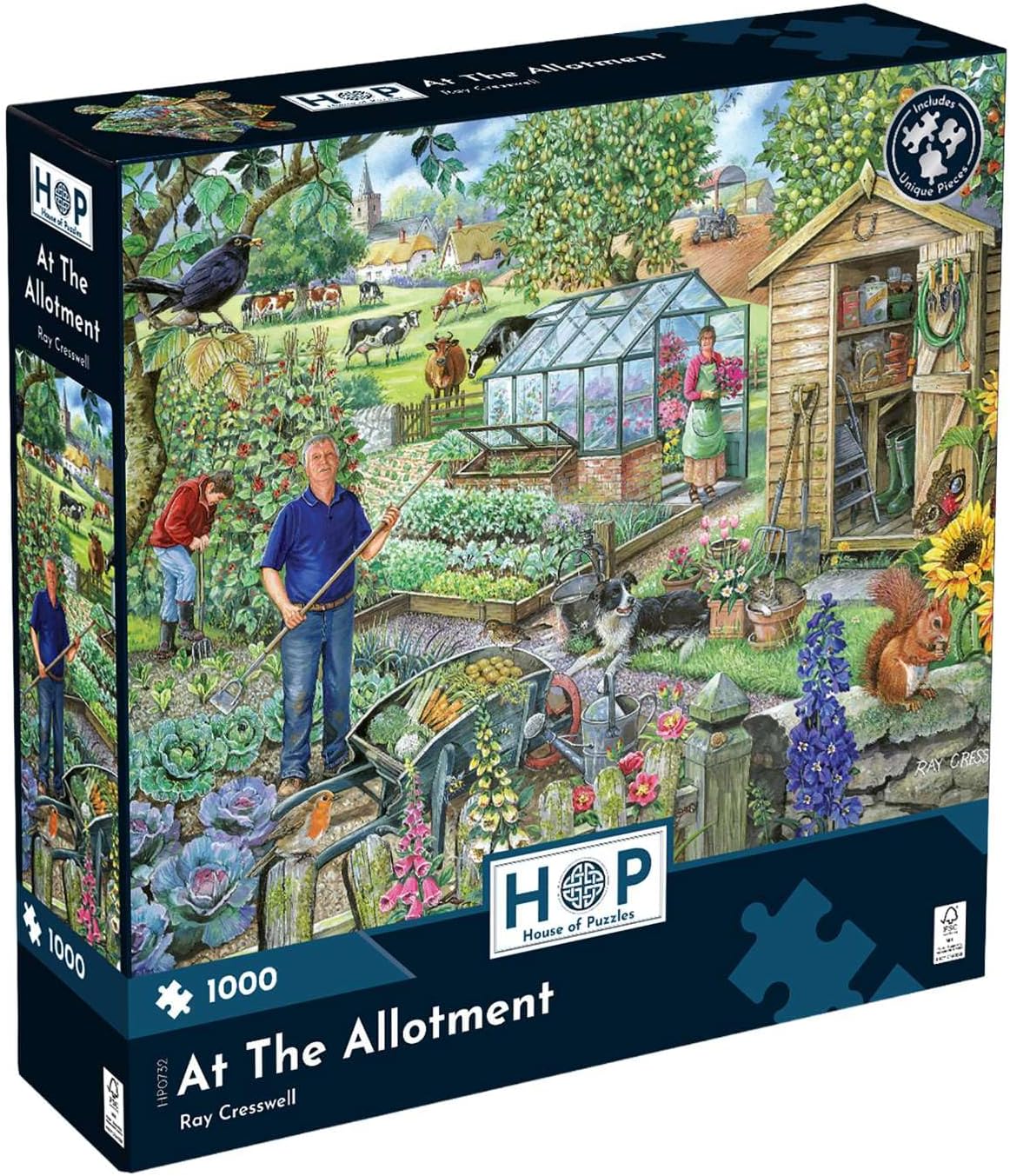 HOUSE OF PUZZLES HP0732 AT THE ALLOTMENT 1000 PIECE PUZZLE